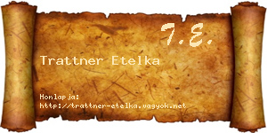 Trattner Etelka névjegykártya